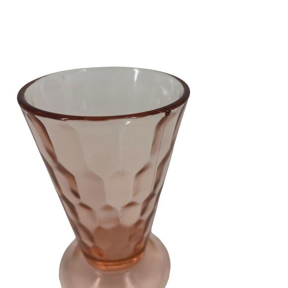 Vintage Jeanette Pink Hex Depression Glass Set of 3, Plates &‎ Glass Hexagon - Picture 11 of 12